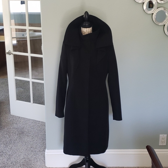 Tahari trench coat black Medium - Picture 8 of 15